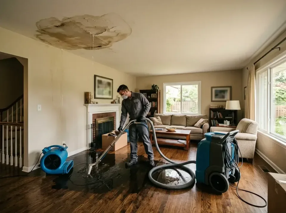 attic-pipe-burst-ceiling-drip-008 — frequently asked questions, Water Damage Restoration & Carpet Care in Fairway, KS